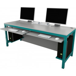 PC stůl dvoumístný, pevný ADAM D2P