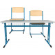 Školní žákovská sestava HUBERT dvoumístná, stavitelná - lavice + 2 x židle