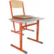 Školní žákovská sestava OTTO jednomístná, stavitelná - lavice + židle