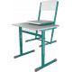 Školní žákovská sestava OTTO jednomístná, stavitelná - lavice + židle