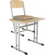 Sestava školní žákovské lavice a školní židle HUBERT - výškově stavitelná