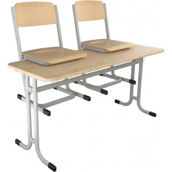 Školní žákovská sestava YGNÁC dvoumístná: lavice + židle