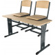 Školní žákovská sestava PERFO dvoumístná: lavice + 2 židle