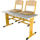 Školní žákovská sestava PERFO dvoumístná: lavice + 2 židle