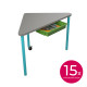 školní nábytek pro variabilní učebny - stůl NACHO