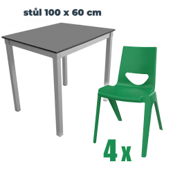 Venkovní sestava ARAK I + 4 židle ONE