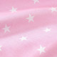Dětské povlečení bílé hvězdy na růžové, bavlna