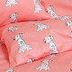 Dětské povlečení dalmatin na růžové, bavlna