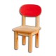 Dětská židlička SÁRA, červený opěrák
