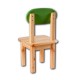 Dětská židlička SÁRA, zelený opěrák