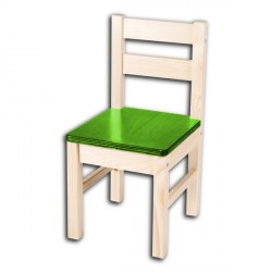 Dětská židlička TARA, zelený sedák