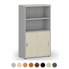 Kombinovaná kancelářská skříň BOLZANO grey, 1434 mm