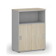Kombinovaná kancelářská skříň BOLZANO grey, 1087 mm