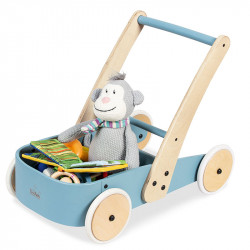 Dětské chodítko - vozík, modrá