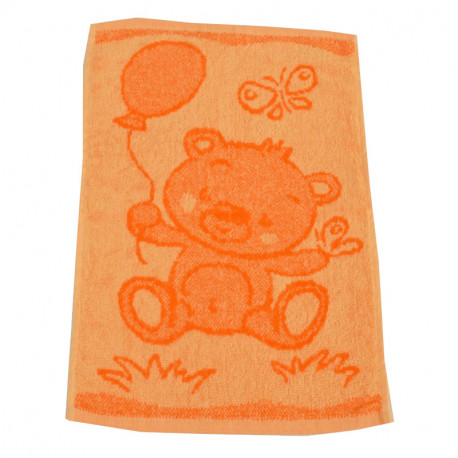 Dětský ručník MEDVÍDEK ORANŽOVÝ