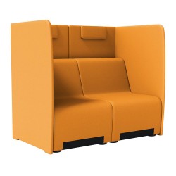 Dvoumístné křeslo s akustickým panelem RUBI