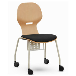 Židle LIA WOOD CASTORS