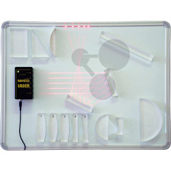 Kompletní magnetická optická sada s tabulí a diodovým laserem