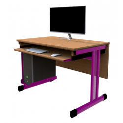 PC stůl jednomístný, pevný - PERFO D1