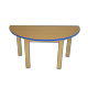 Dětský stoleček MATEO, půlkruh, barevná hrana