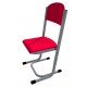 Židle GÁBINA, stavitelná, CPL červená, trubková konstrukce