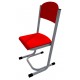 Židle GÁBINA, CPL červená, trubková konstrukce