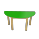 Dětský stoleček MATEO, půlkruh, barevná deska