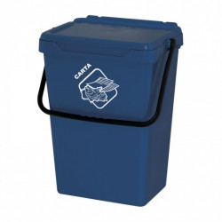 Koš na tříděný odpad TUTO, 35l, modrý