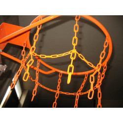 Pevný basketbalový koš - s přiavařenou síťkou, komaxit