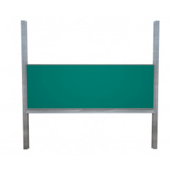 300 x 120 cm: Školní tabule na pylonech bez křídel, bílá
