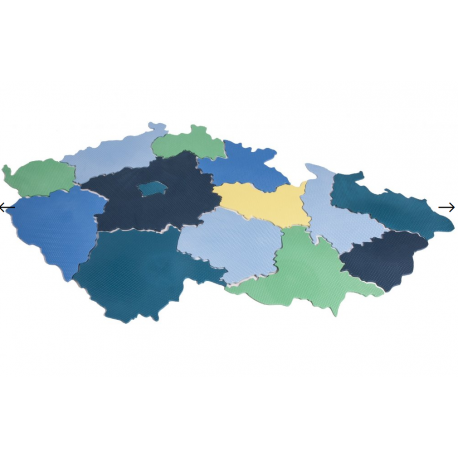 Pěnová nástěnná MAPA ČESKÉ REPUBLIKY