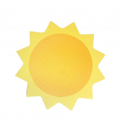 Pěnová samolepicí dekorace - sluníčko 64 cm