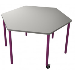 školní nábytek pro variabilní učebny - stůl HEXO