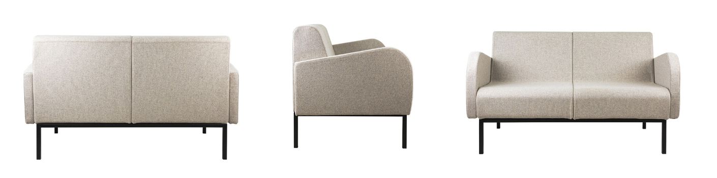 Dvoumístné křeslo s područkami PALE