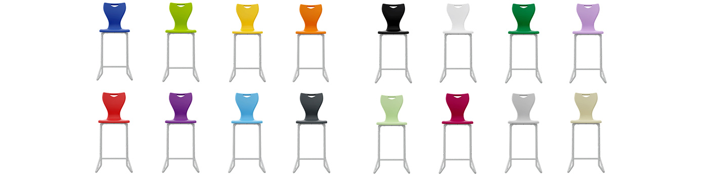 Ergonomická žákovská židle CLASSIC Skid s&nbsp;pevnou kovovou konstrukcí